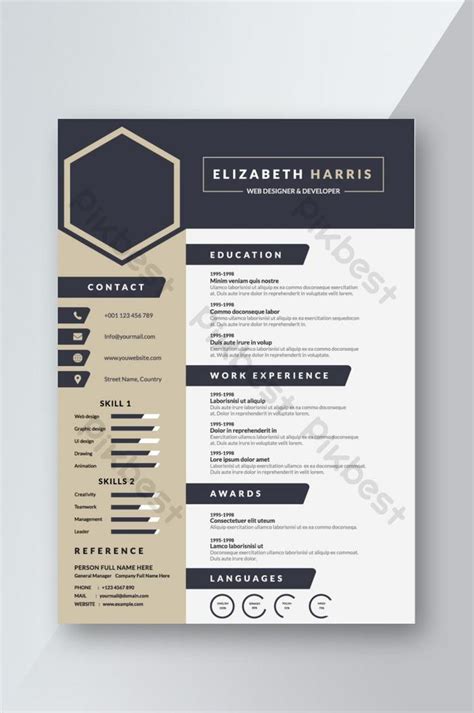 For cns undergraduates and recent cns alumni: Navy Blue creative Resume CV template Design for interview ...