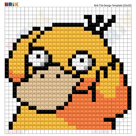 Beautiful Cute Pixel Art Grid 32x32 For Your Projects