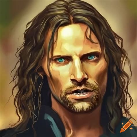 Portrait Of Aragorn From The Lord Of The Rings On Craiyon