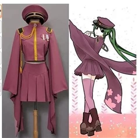 Vocaloid Hatsune Miku Senbonzakura Uniform Kimono Dress Outfit Costumes