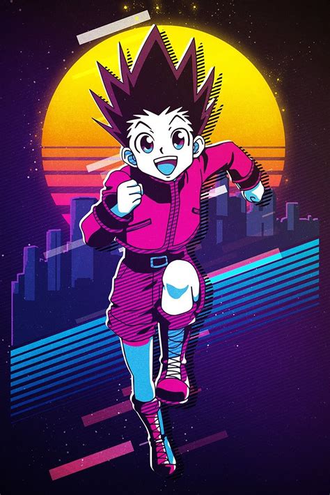 Gon Poster By 80sretro Displate Hunter X Hunter Anime Retro Poster