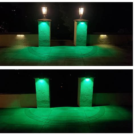 Green Light, 7″/1.5w LED Hardscape Color Lighting, Waterproof Pavers ...