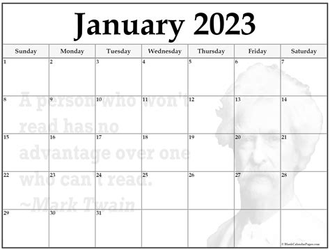 24 January 2023 Quote Calendars