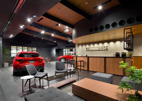 This is a 3d model collection of px auto showroom that has a highly detailed interior complete with a sports car that is fully articulated. Mazda Showroom by Suppose Design Office | Tokyo, Japan ...