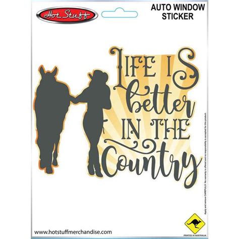 Hot Stuff Sticker Life Is Better In The Country Vinyl Supercheap