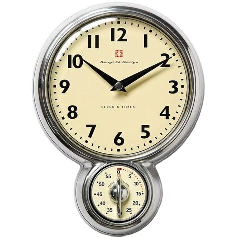 Wall Clock And Timer Aluminum Bengt Ek Design Kitchen Wall Clocks