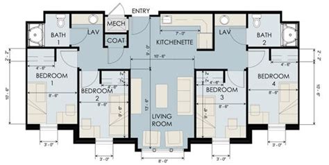 Auburn University Eafle Hall Suite Floor Plan Dorm Planning Dorm