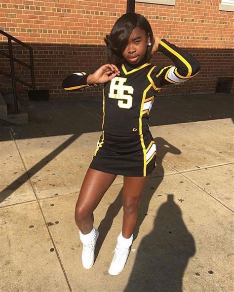 Pin By Jaiden Erica 🥷🏾💗 On Sports Black Cheerleaders Cheerleading