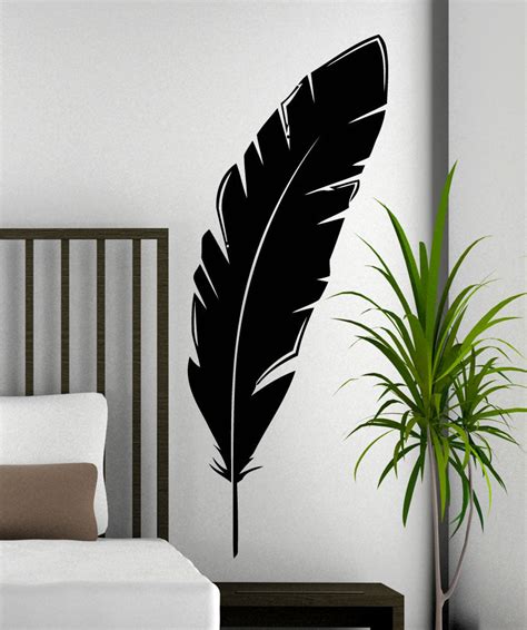 Vinyl Wall Decal Sticker Feather 5472