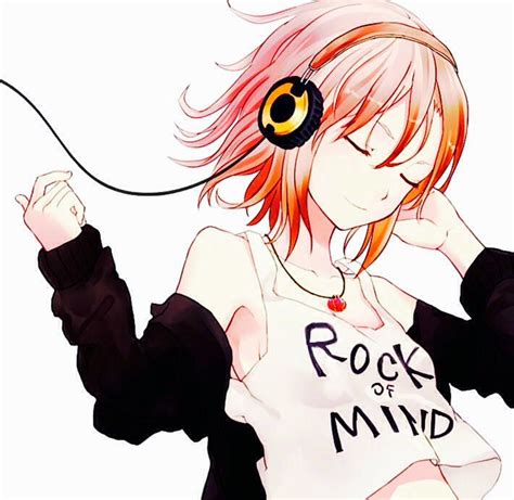 Anime Girl Listening To Music Dessin Ado Casque De Musique Musique