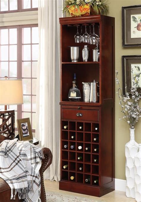 Bar Units Traditionaltransitional Classic Cherry Wall Bar Unit