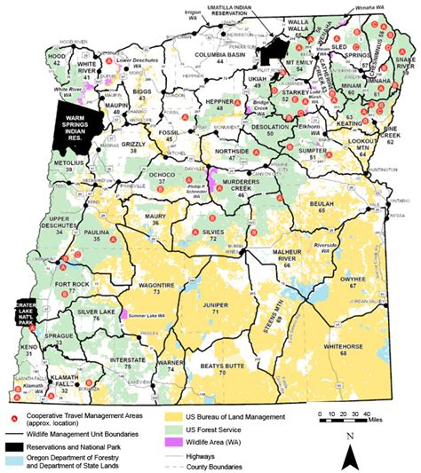 Eastern Oregon Unit Map Oregon Hunting Eregulations