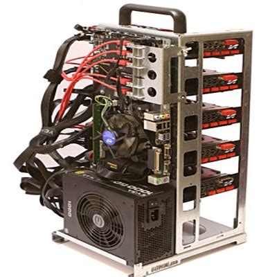 Yiyiyi mining rig frame,mining frame,steel open air miner mining frame rig case up to 6 gpu btc ltc eth for crypto coin currency mining (mining frame+4 mining fan) (mining frame (double layer)) $ 196.99 Mining Rig (Crypto): Mining Rig 5 GPU