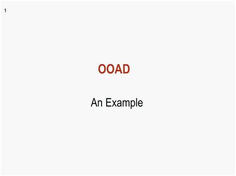 Ppt Ooad Powerpoint Presentation Free Download Id9129114