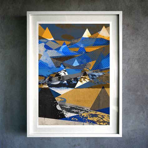 Abstract Mountain Fine Art Giclée Print By Muro Buro