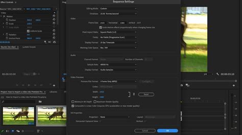 Best Sequence Settings In Premiere Pro For 2024 4k And Hd