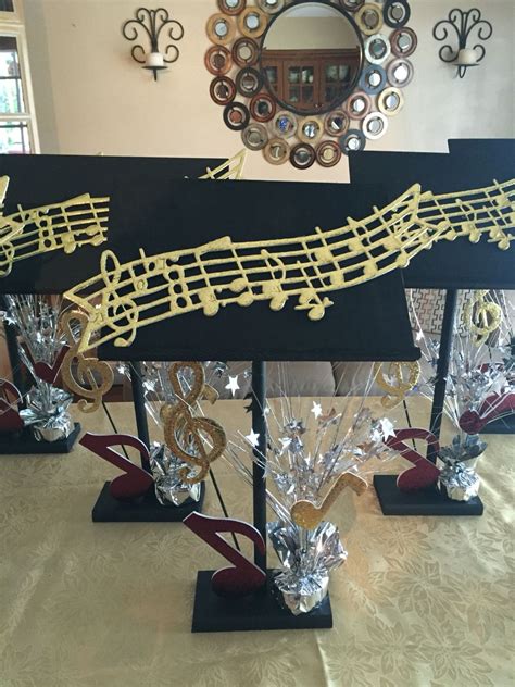 Musical Note Centerpieces All Presented Notes For Piano Are Written
