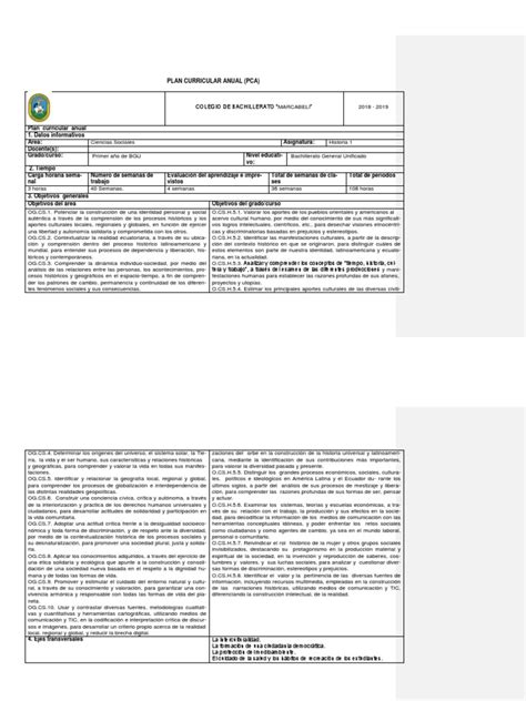 El libro oficial del ministerio de educacion de chile de historia 1 basico para descargar en pdf valido para el año académico de 2020 / 2021. pca_y_pud_historia_1_bgu 2018 - 2019.docx | Antigua Grecia ...