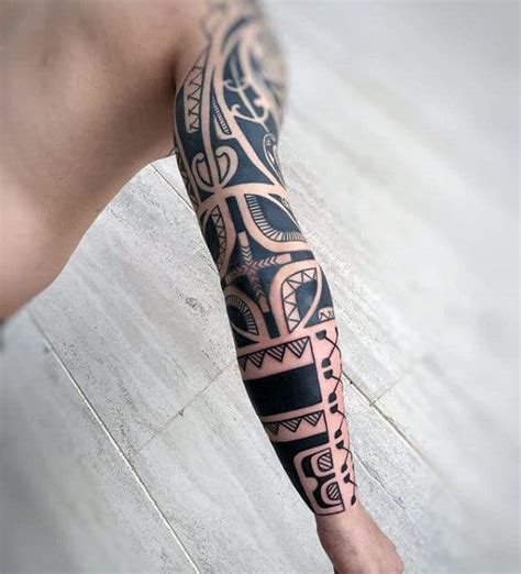 Maybe you would like to learn more about one of these? 60 Tribal Forearm Tattoos For Men - Manly Ink Design Ideas