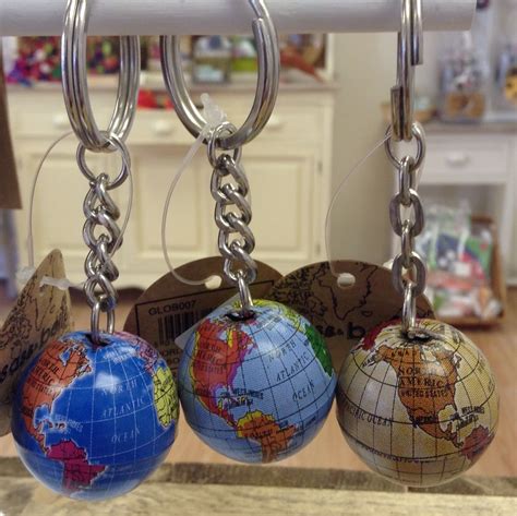 Globe Key Rings Christmas Bulbs Christmas Ornaments Holiday Decor