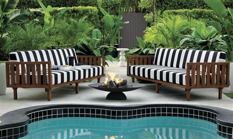 Patio Furniture And Decor Trend Bold Black And White