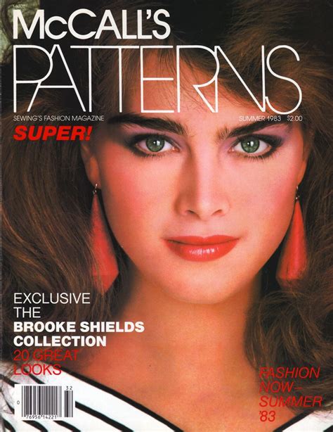 Brooke Shields By Patrick Demarchelier For Mccalls Patterns Magazine