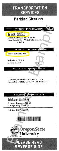 Citations And Appeals Transportation Services Oregon State University