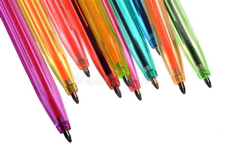 Neon Pens Of Various Colours Stock Image Image Of Bright Stationery