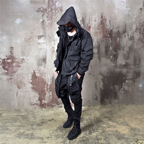 Outerwear Multiple Pocket Hooded Techwear Parka 74 For Only 13500