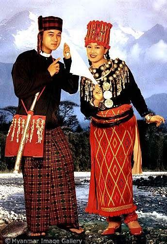 Kachin Burmese National Costumes National Costumes Myanmar