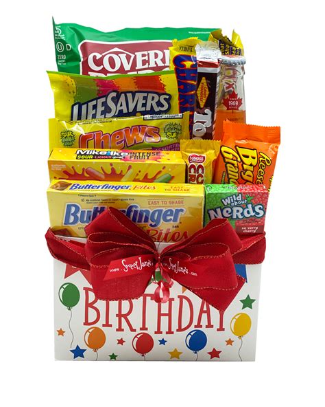 Happy Birthday T Basket Luxury Candy Collection Sweet Janes