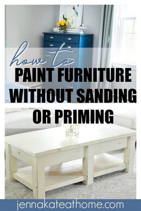 Oil bond has cleaners in it that will prep the surface for you. How to Paint Furniture Without Sanding or Priming