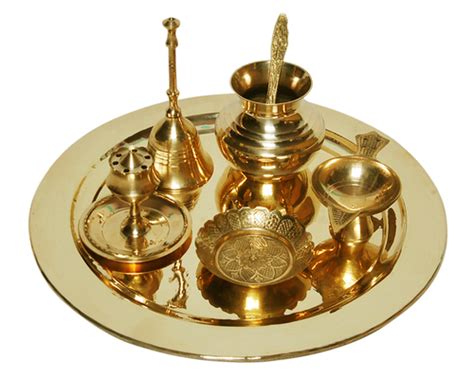 Brass Pooja Thali Set At Best Price In Moradabad Good Design