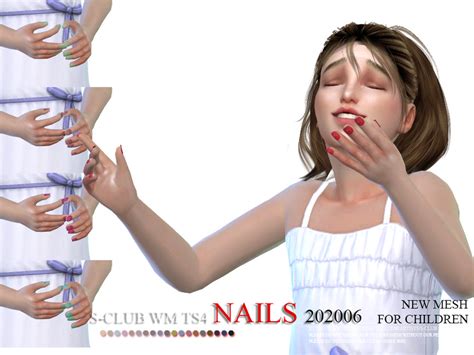 S Club Ts4 Wm Nails 202006 The Sims 4 Catalog