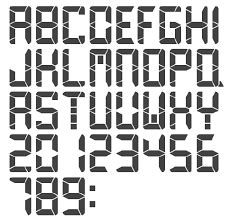 I've seen several examples of using big numbers to display time on a 16x2 character display. Image result for clock fonts | Font types, Fonts, Clock