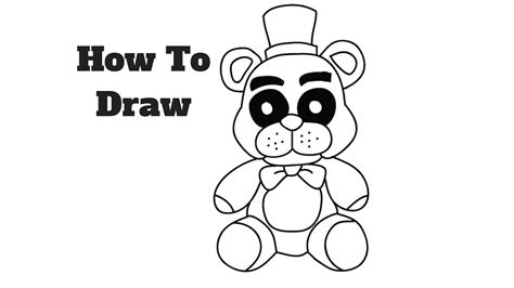 How To Draw Fredbear Plush Fnaf Step By Step Drawing Fnaf Drawings My
