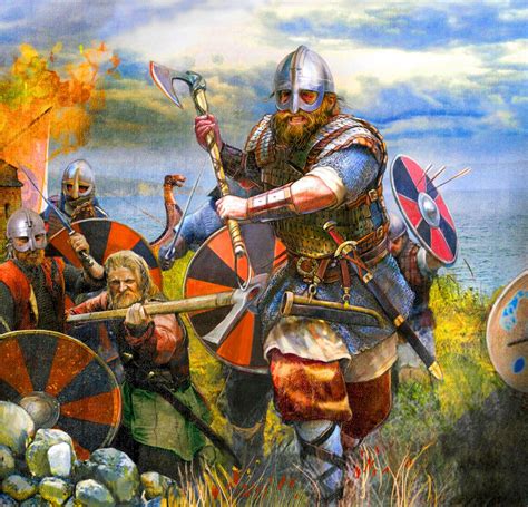 Viking Raids Middelalder Vikingtiden Vikingkunst