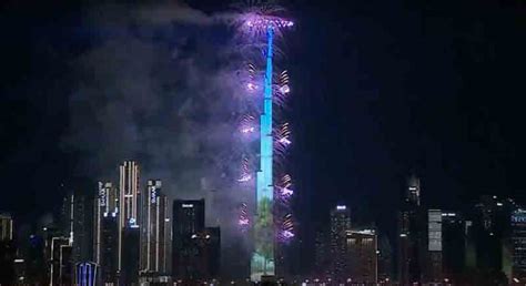 Watch Dubai Welcomes 2023 With Record Breaking Burj Khalifa Laser Show