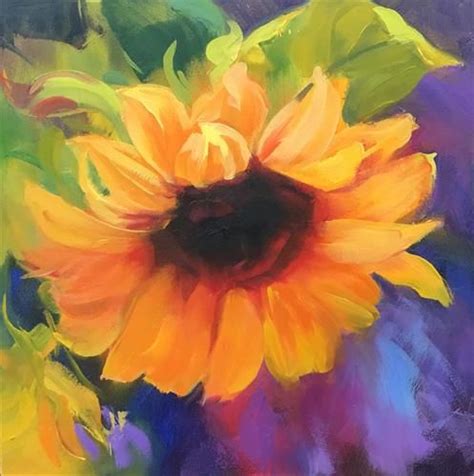 Daily Paintworks Sunflower Original Fine Art For Sale Jean