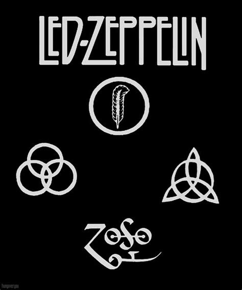 Led zeppelin symbol pin set zoso triquetra by dirtyhashmafia. Led Zeppelin's IV album symbols have become legendary ...