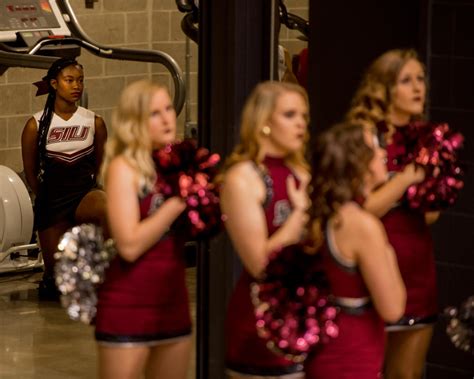 Siu Cheerleaders Say They Are Being Hidden During National Anthem Due