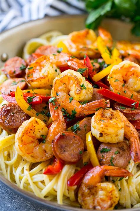 We did not find results for: This recipe for Cajun shrimp and sausage pasta is sauteed ...