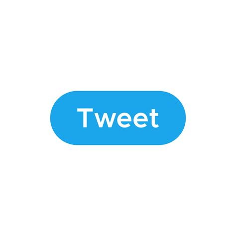 Tweet Button Icon Vector Social Media Element 7525845 Vector Art At