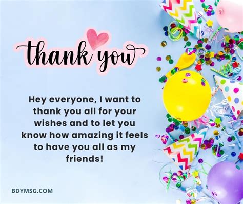 Thank You Messages For Birthday Wishes BDYMSG
