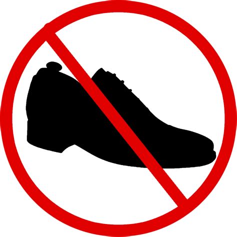 No Shoes Sign Printable