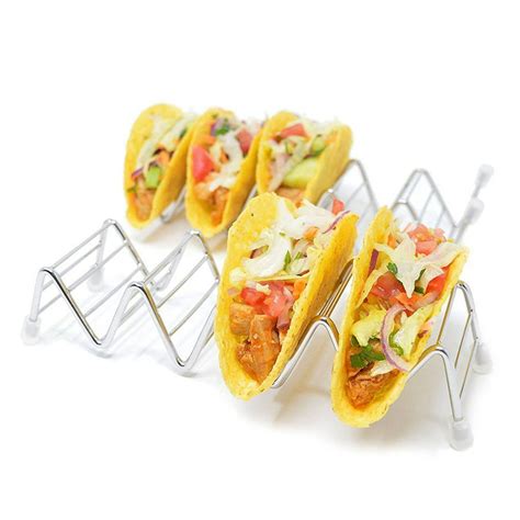 Stainless Steel Taco Holder Stand Taco Shell Holder Rustproof Rack