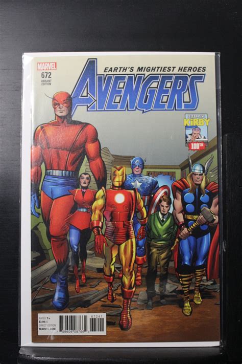 Avengers 672 Incentive Jack Kirby 100th Anniversary Cover 2017