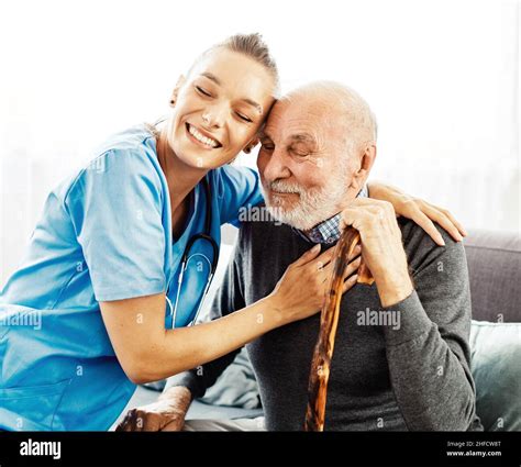 Nurse Doctor Senior Care Caregiver Help Assistence Retirement Home Nursing Elderly Man Woman