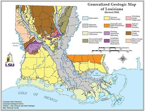 Louisiana Map Of Natural Resources United States Map