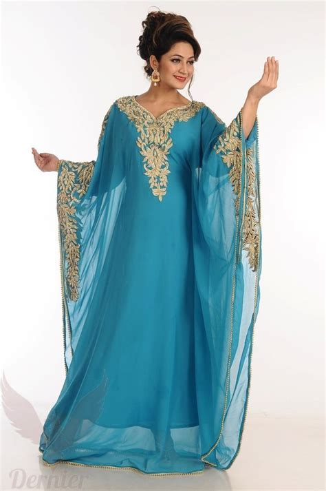 Dubai Wedding Moroccan Kaftan Women Gown Royal Maxi Abaya Arabic New Dress Sz 14 Handmade